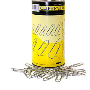 Clips Nr.2/0 Galvanizado (lata C/500g) Spiral Pt 1 Un