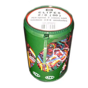 Clips Nr.2/0 Aço Epóxi (pt C/300un) Cores Sortidas Acc Po 1 Un