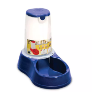 Comedouro Chalesco Para Cães E Gatos 1,5lt Azul