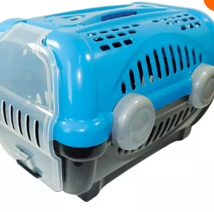Caixa De Transporte Luxo Furacão Pet Azul