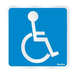 Placa 120am Deficiente Fisico Sinalize