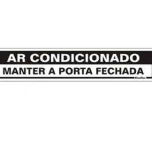 Placa 200ag 5x25 Ar Condicionado Sinalize