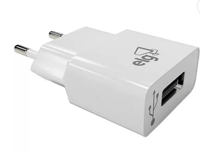 Carregador De Tomada C/1 Saída Usb Bivolt Wc1a Elg Bt 1 Un