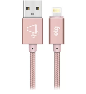 Cabo De Sincronia/recarga Lightning 1m Rosa L810brg Elg Bt 1 Un