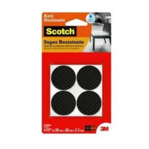 Feltro Anti Risco Gg Redondo Scotch 3m Preto