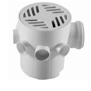 Caixa Sifonada  Redonda Com Grelha Astra Branca