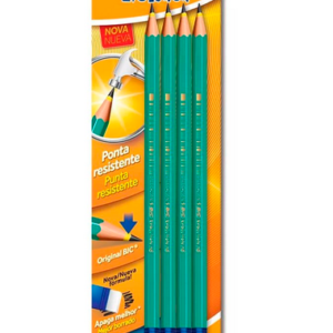 Lápis 4 Unidades Evolution Hexagonal Com Borracha