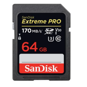 Sandisk Sdxc Extreme Pro C10 U3 4k 170mb/s 64gb Original