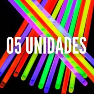 Pulseira Neon Alto Brilho Fluorescente 5 Unidades Festa Balada Casamento Formatura Bilha