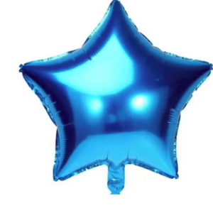 Balão Metal 35x35cm Estrela Azul