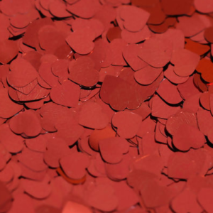 Confetes Para Balões Metalizado 10gr - Coração