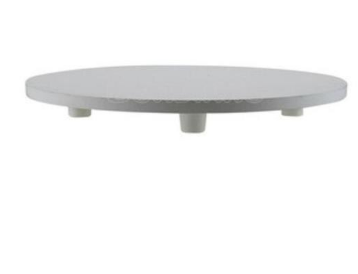 Tabuleiro Para Bolo Redondo Em Mdf - 20 Cm - Branco