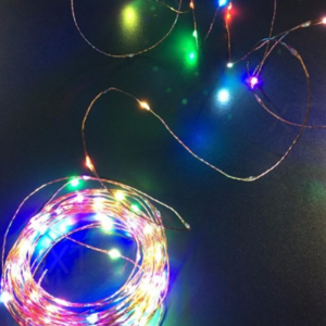 Fio De Cobre Led 30 Lâmpadas - Cores Diversas