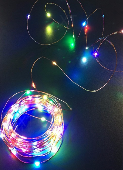 Fio De Cobre Led 30 Lâmpadas - Cores Diversas