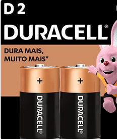 Pilha Alcalina Grande D - Bt 2 Un