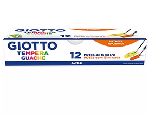 Tinta Guache 15 Ml C/12 Cores 017-000 Licyn Cx 1 Un