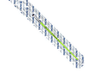 Pincel Chato Reto N.02 Verde 095-02 Tigre Bt 1 Un