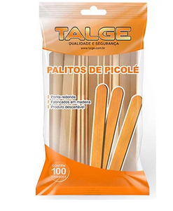 Palito Sorvete Ponta Redonda Pt 100 Un