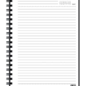 Caderno Capa Pp Espiral Cambridge Definit 179x240 80 Folhas Preto
