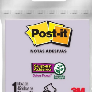 Notas Adesivas C/ 45 Folhas Lilás - 1 Unidade