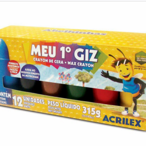 Giz De Cera - Meu Primeiro Giz 12 Cores 370g