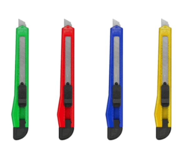 Estilete Estreito Lamina 12x1cm Cores Sortidas