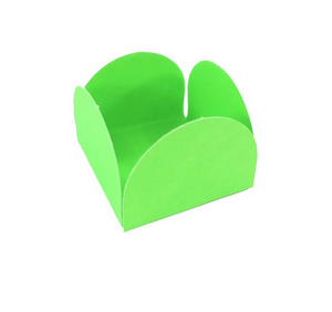 Forminha De Papel Para Doces 4 Pétalas Verde Limão - 50un