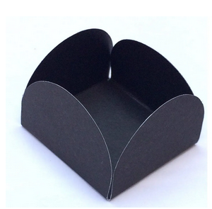 Forminha De Papel Para Doces 4 Pétalas Preto - 50un