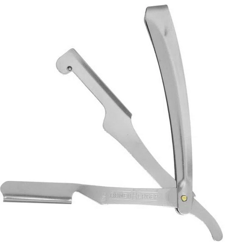Navalhete Inox Para Barbear 1/2 Lâmina