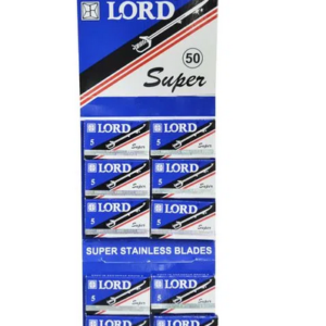 Lâmina Inox Para Barbear 50 Peças - Lord