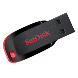 Pendrive  Cruzer Blade 32gb 2.0 Preto E Vermelho