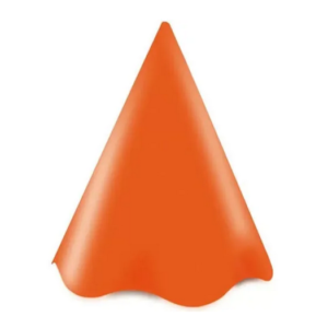 Chapéu De Aniversário Laranja 08 Unidades Ultrafest