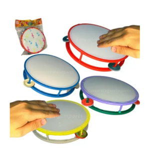 Pandeiro Infantil Pandeirinho De Brinquedo Plástico Colorido