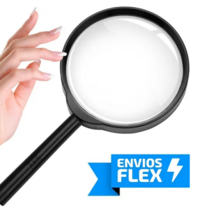 Lupa De Aumento Grande Lente Manual 100mm Leitura Estética