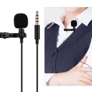 Microfone Lapela Lavalier Microphone P2 3,5mm Adaptor Celular