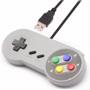 Controle Usb (estilo Snes) P/ Pc E Mini Consoles