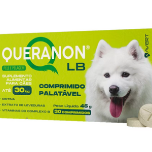 Suplemento Alimentar Avert Queranon Lb Para Cães 30 Comprimidos