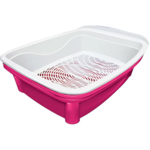 Banheira Classic Plus Furacão Pet Para Gatos Rosa