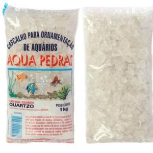 Cascalho Para Aquário Aqua Pedras De Quartzo Natural N02 Branco
