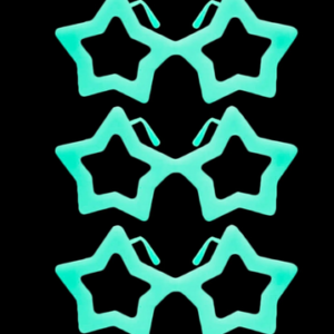 óculos Estrela Brilha No Escuro - 10 Unidades