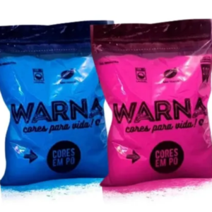 2 Tinta Em Pó Holi Azul Rosa Chá Revelação Escapamento Balão