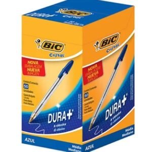 Caneta Esferográfica 1.0mm Cristal Azul Bic Cx 50 Un