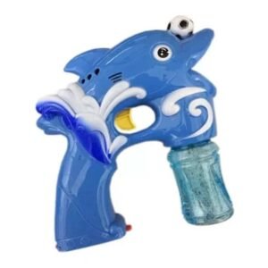 Maquina Bolha De Sabão Pistola Com Luz Led Arminha De Sabão Pilha