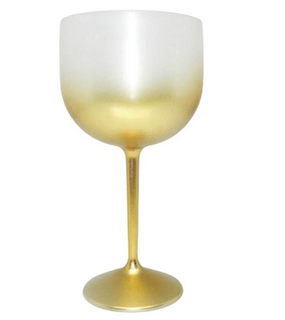 Taça Gin Degradê Dourado