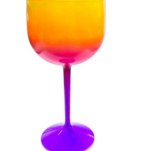Taça Gin Fluor Amarelo Pink E Roxo Neon