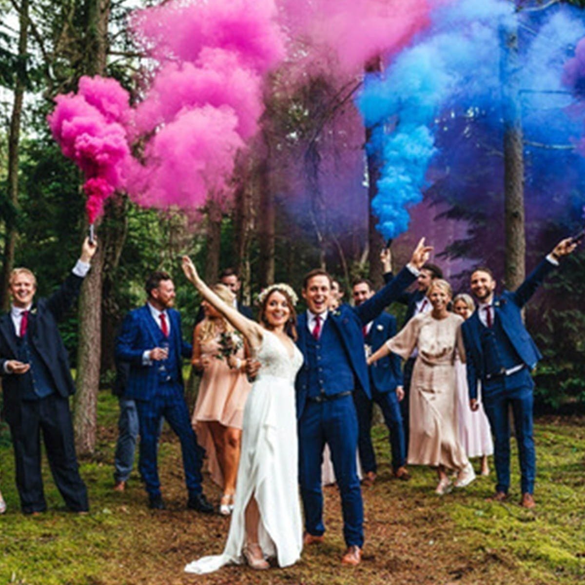 Fumaça Colorida Chá Revelação Fumaça Rosa - Imagem 2