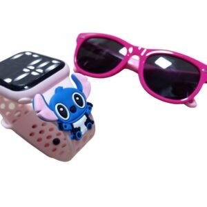 Lilo Stitch Reloginho Mais Oculos De Sol Rosa