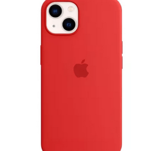 Capa Capinha Silicone Para Iphone  Cor Vermelho 13 Normal