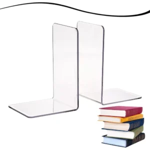 Suporte Apoio Livro Aparador Lateral Par Acrilico Transparente Translucido