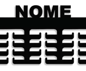 Porta Medalhas Universal Com Nome Personalizado 32 Medalhas